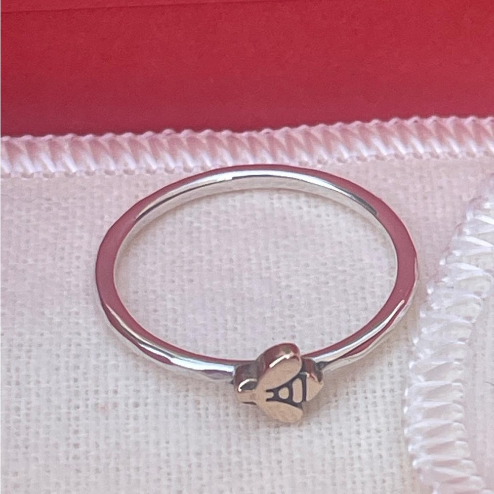 Sterling Silver Bee Heart Stackable Ring - James Avery